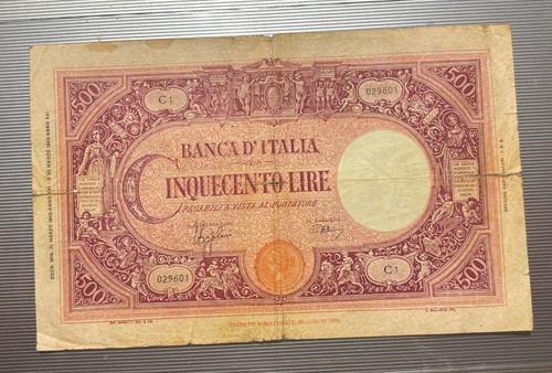 Banconota 500 lire 03 - 500, 31/03/43