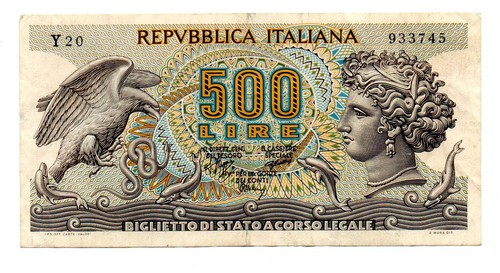 Italia banconota 500 lire - italia,