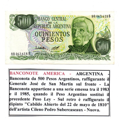 Argentina banconota da 500 - argentina,