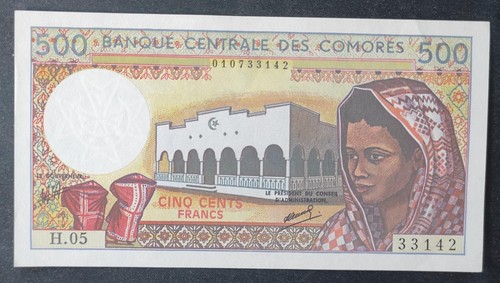 Comore banconota 500 - comore,