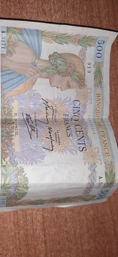 500 francs france - france, banknote