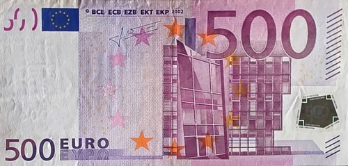 Banconota 500 euro serie x0 - serie,