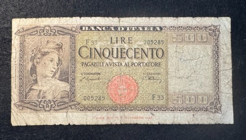 Banconota 500 lire - 500,