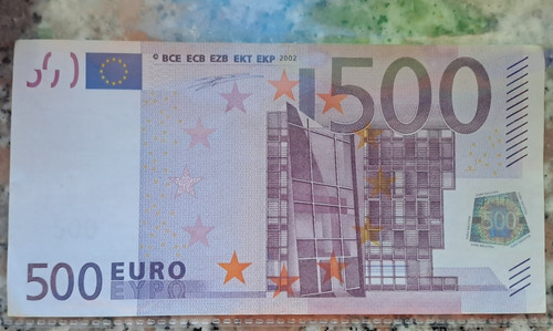 Banconota 500 euro - 500, (2002)