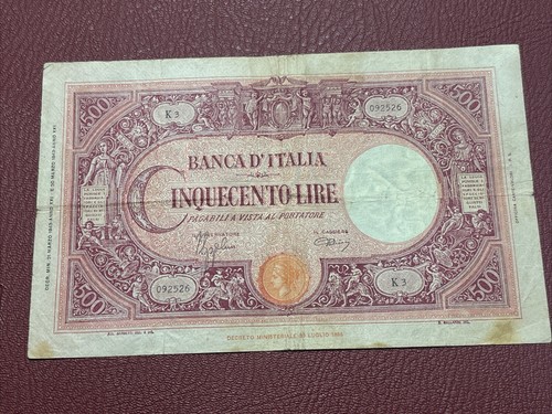 Banconota 500 lire - banconota, 31/03/43