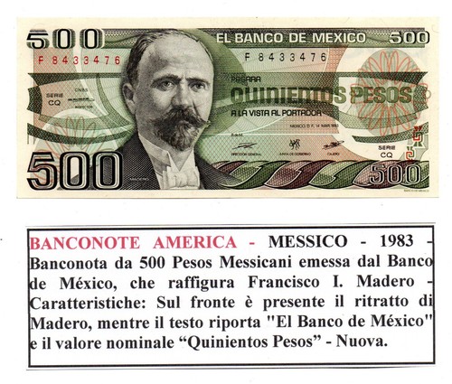 Messico 1983 banconota da - messico,