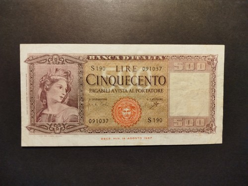 Banconota 500 lire - banconota, italia
