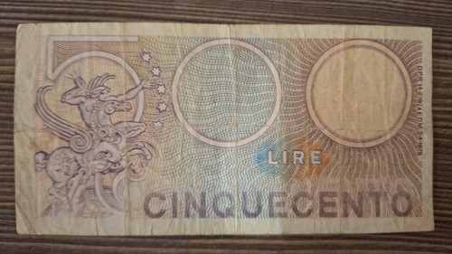 Banconota italiana 500 - banconota,