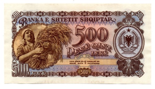 Albania banconota da 500 - albania,
