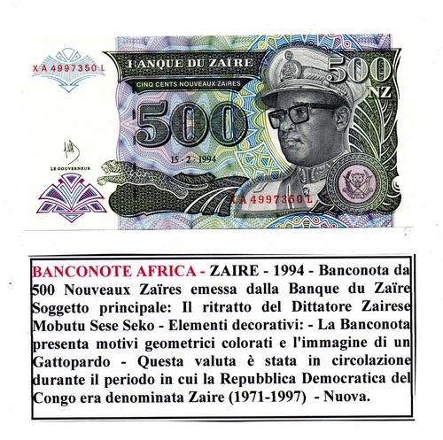 Zaire 1994 banconota da - 1994,