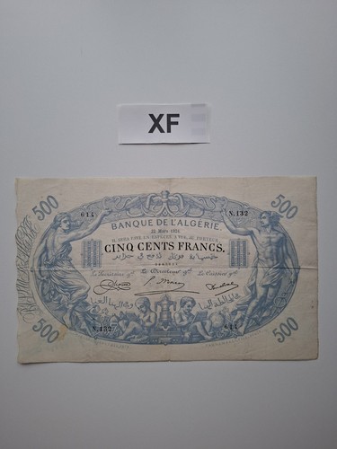 500 franchi 1924 algeria - 500,