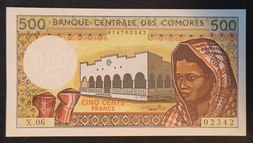 Comore banconota 500 - comore,