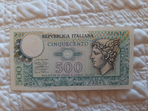Banconota 500 lire del - da,