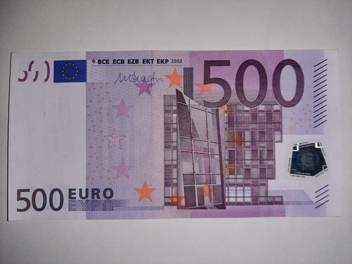 Banconota 500 euro draghi - 500,