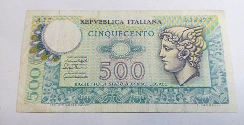 Banconota lire 500 - lire,