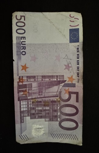 Banconota 500 euro serie - da, x