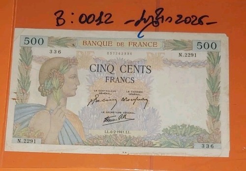 Banconota 500 francs bb - 500,