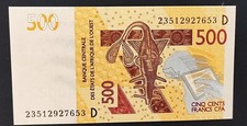 Mali banconota da 500 franchi