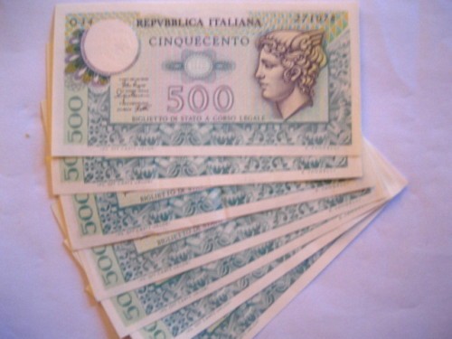 Banconota 500 lire mercurio - banconota,