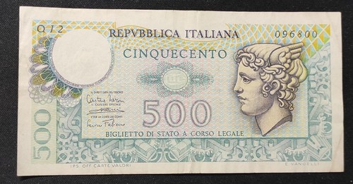 Italia banconota 500 lire - da,